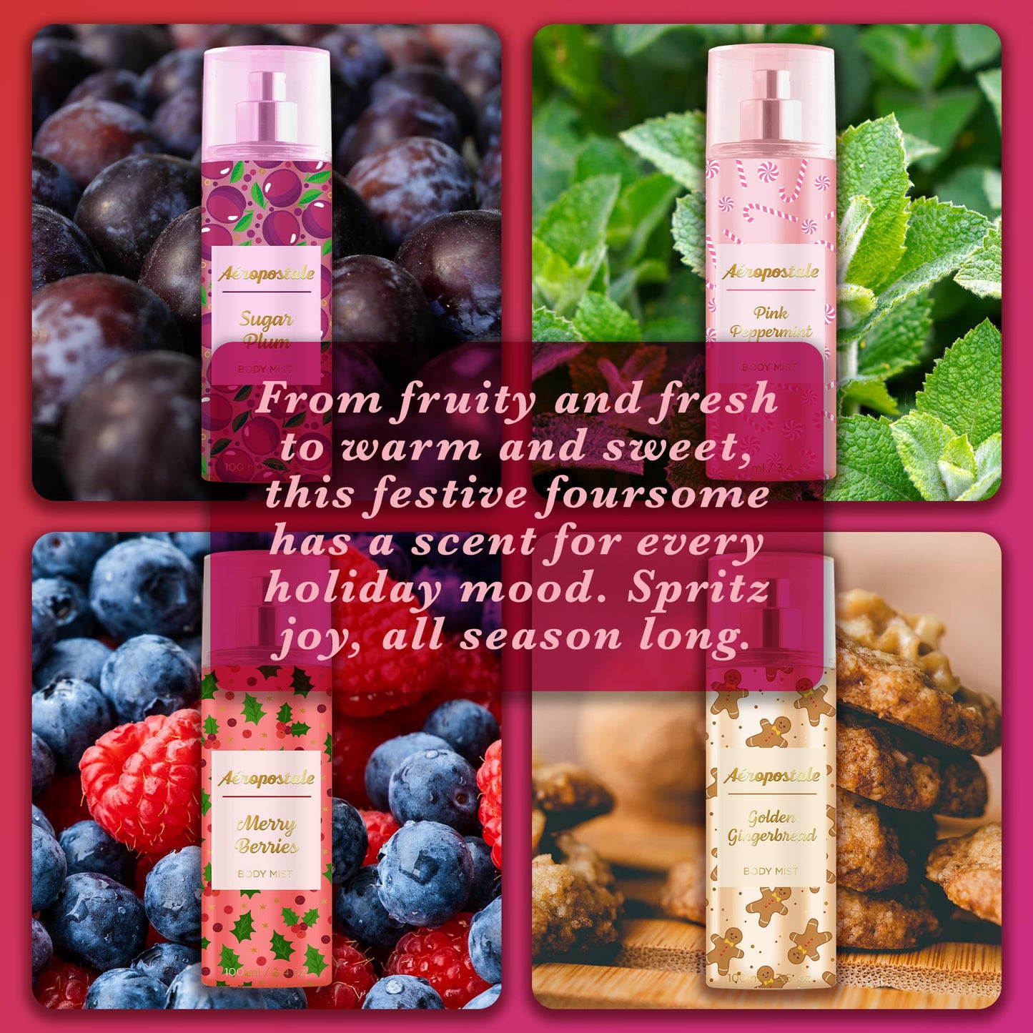 Winter Wonders Body Mist Collection, 100ml/3.4 fl. oz., by Aeropostale