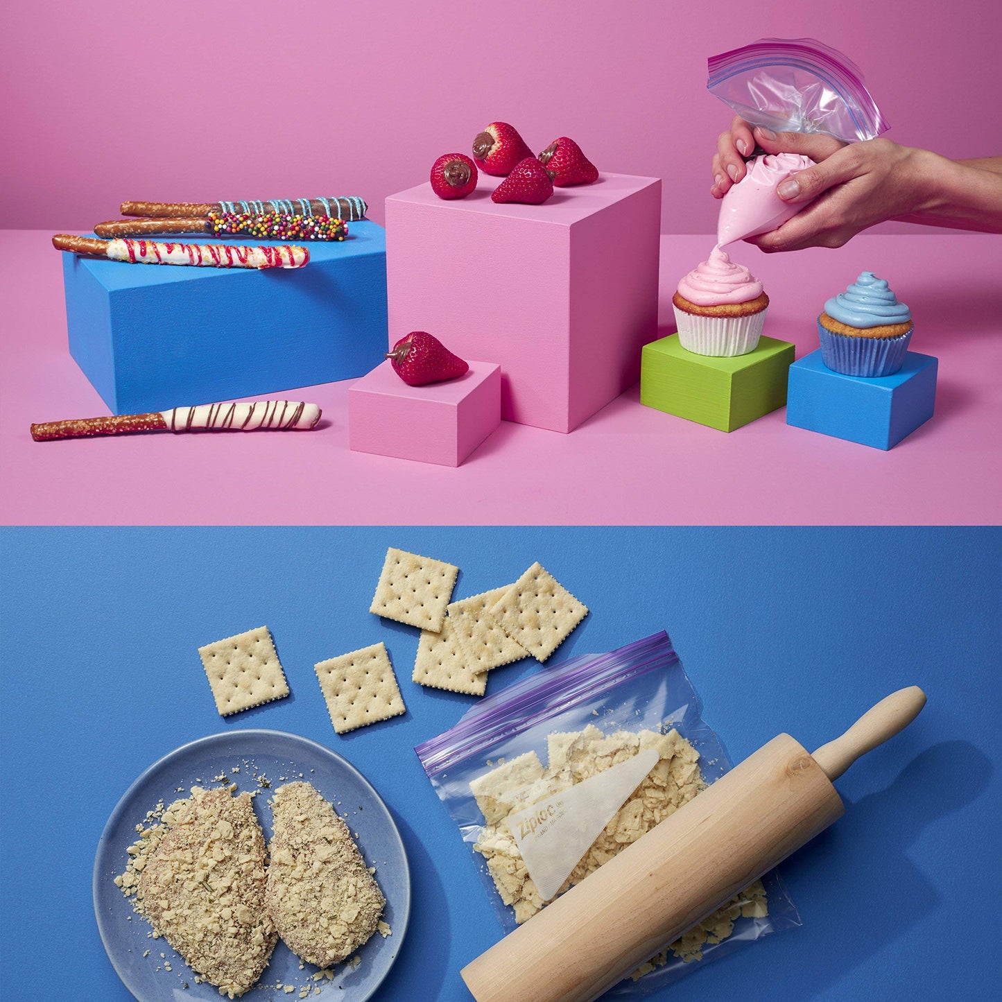 SC Johnson Professional Ziploc Brand Food Storage 2 Gallon Bags, Food Storage Ziploc Brand Bags, Commercial Pack, 100 Count Box, for Professional Use…