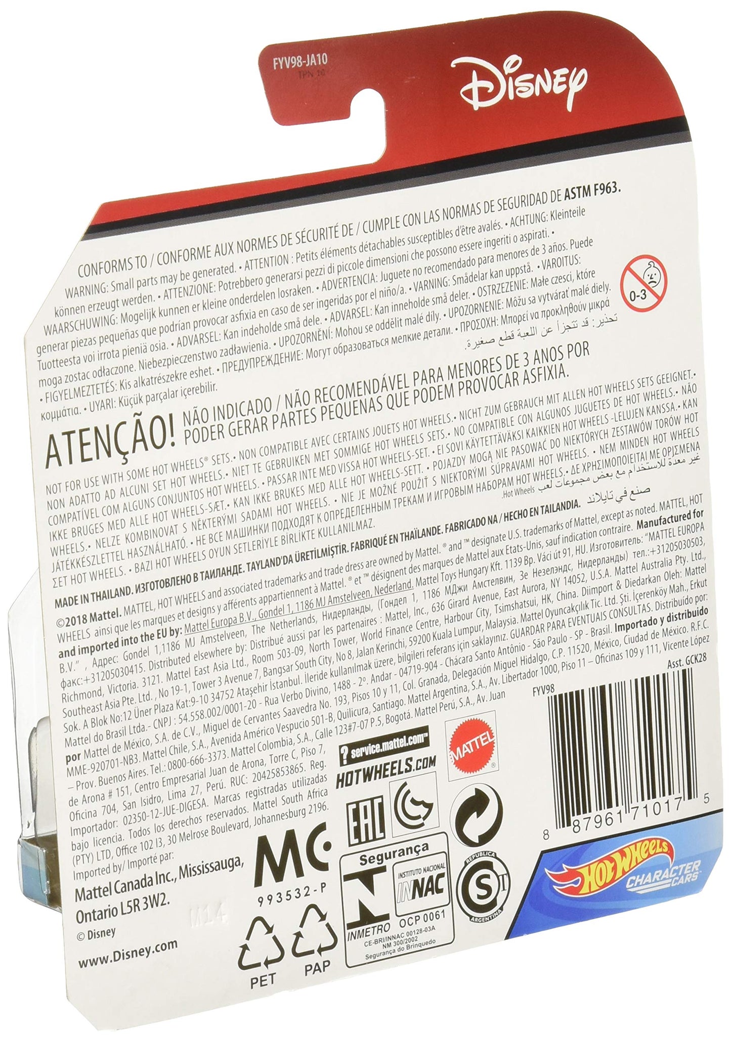 Hot Wheels 2019 Character Cars Simba 1/64 Diecast Model Car