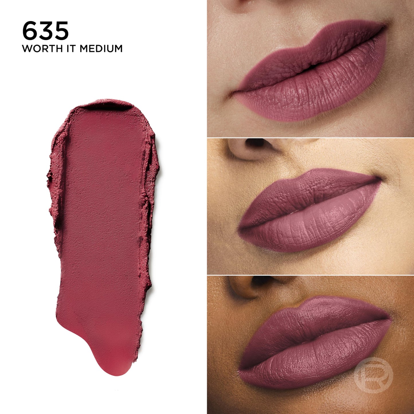 L'Oreal Paris Colour Riche Blurred Matte Lipstick for Moisturized Lips, Lip Makeup with Argan Oil and Vitamin E, Worth It Medium