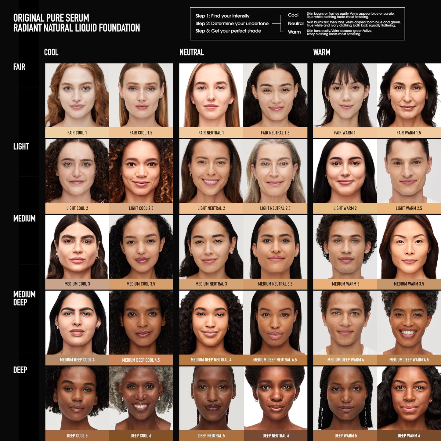 bareMinerals Original Pure Serum Radiant Natural Liquid Foundation Mineral SPF 20, Light Neutral 2.5, Vegan, Cruelty-Free & Dermatologist-Tested