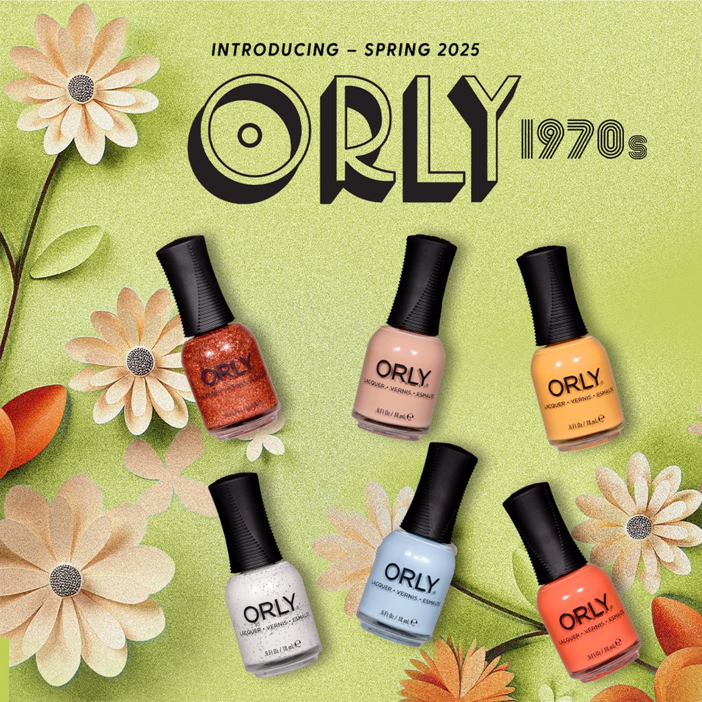 Orly 50th Anniversary 1970s Collection (Bell Bottom Blues, 0.6 fl oz)