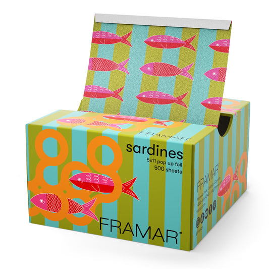 FRAMAR Multi Color Sardine Hair Foil - Hair Foils For Highlighting, Pop Up Foil For Hair Highlighting, Salon Foils For Hair Highlighting Kit, Long Beauty and Personal Care FRAMAR Default Title