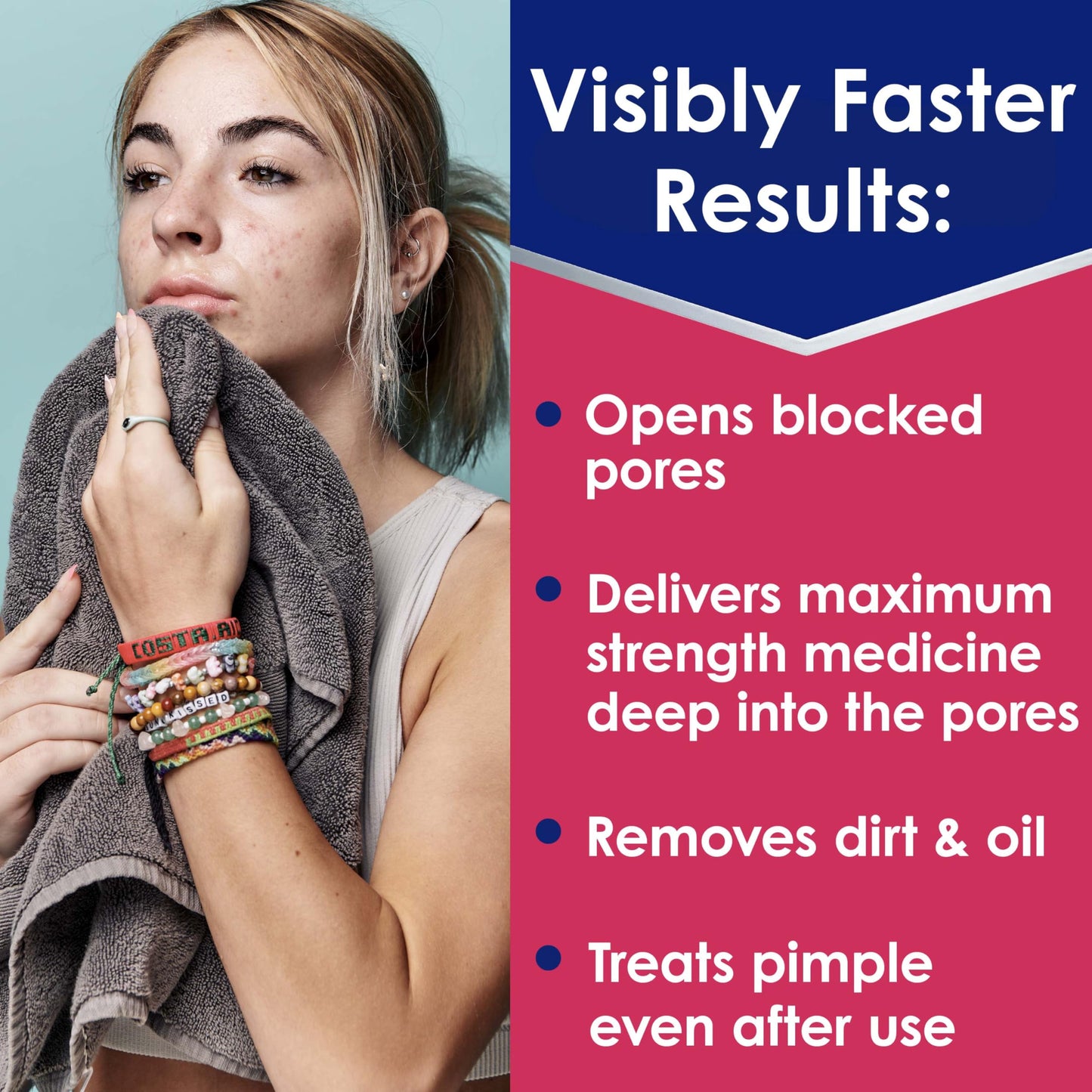 Clearasil Rapid Rescue Deep Treatment Acne Face Pads, Maximum Strenght with 2% Salicylic Acid Acne Treatment Medicine, 90 Count Beauty and Personal Care Clearasil