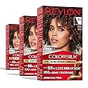 Revlon ColorSilk with Bond Repair Complex, Brown Permanent Hair Color, 100% Gray Coverage, Ammonia Free Hair Dye, Vegan Keratin, 43 Medium Golden