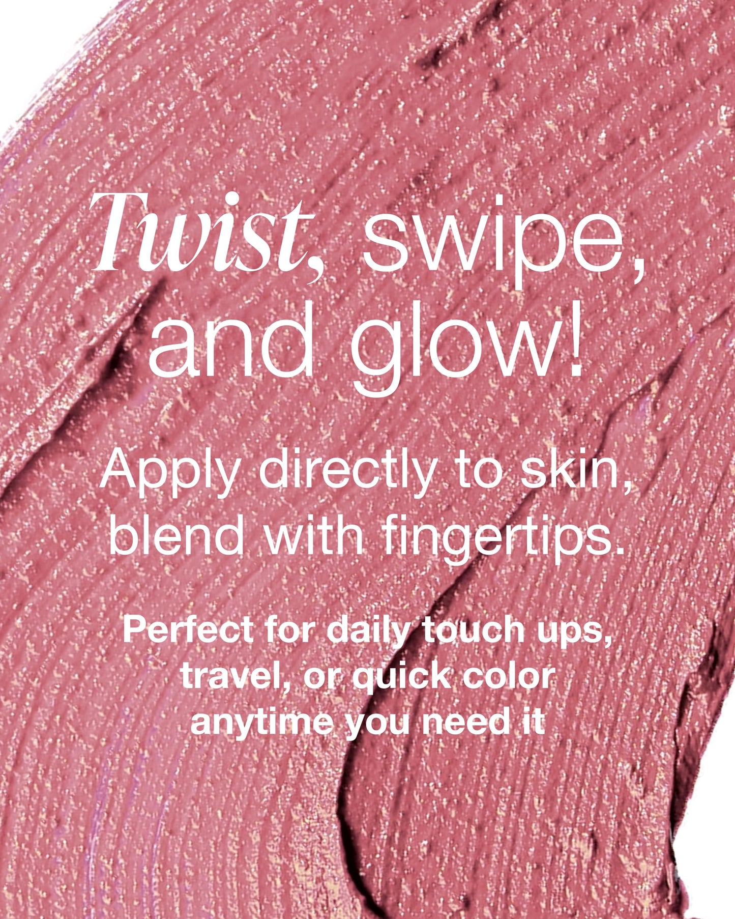 Mineral Fusion 3-in-1 Color Stick - Hydrating Cream Blush Tint for Cheek, Lip and Eye - Natural Multi Use Makeup (Rosette)