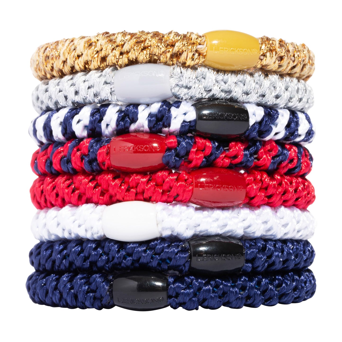 Blue Hair Ties for Thick Hair, Grab & Go Ponytail Holders, 8 Pack, Carolina Blue, Thick No-Crease Bands with Strong Hold, Damage-Free Design, Bright Beauty and Personal Care L. Erickson Default Title