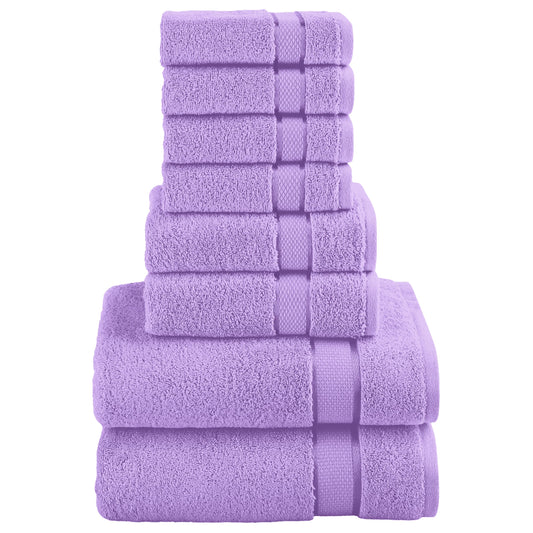 Elegant Comfort Premium Cotton 8-Piece Towel Set, Includes 4 Washcloths, 2 Hand Towels and 2 Bath Towels, 100% Turkish Cotton - Highly Absorbent…