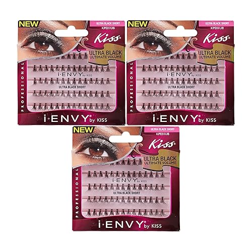 Kiss I Envy Ultra Black Short Lashes (3 PACK)