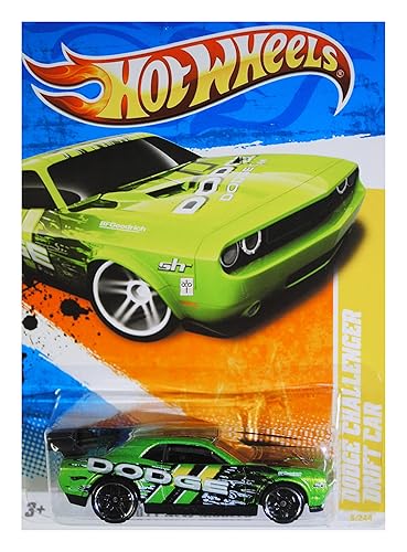Hot Wheels 2011 2011 New Models 6/50 Green Dodge Challenger Drift CAR 6/244