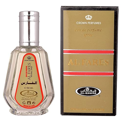 Al Rehab Al Fares Eau de Perfume Spray for Men, 1.7 Ounce