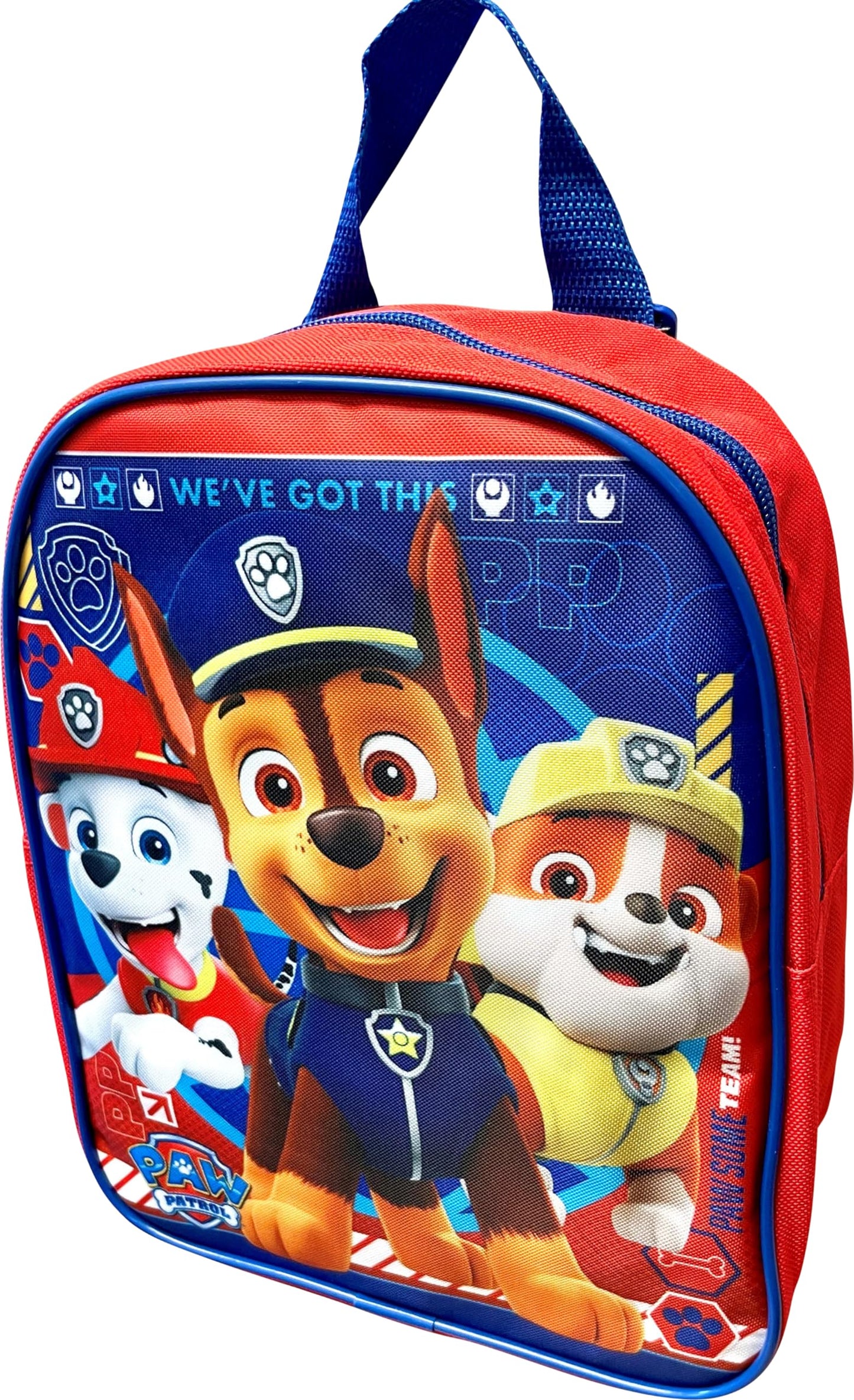 Ruz Nickelodeon Kids Licensed 10" Mini Backpack (Paw patrol Boys-Red)