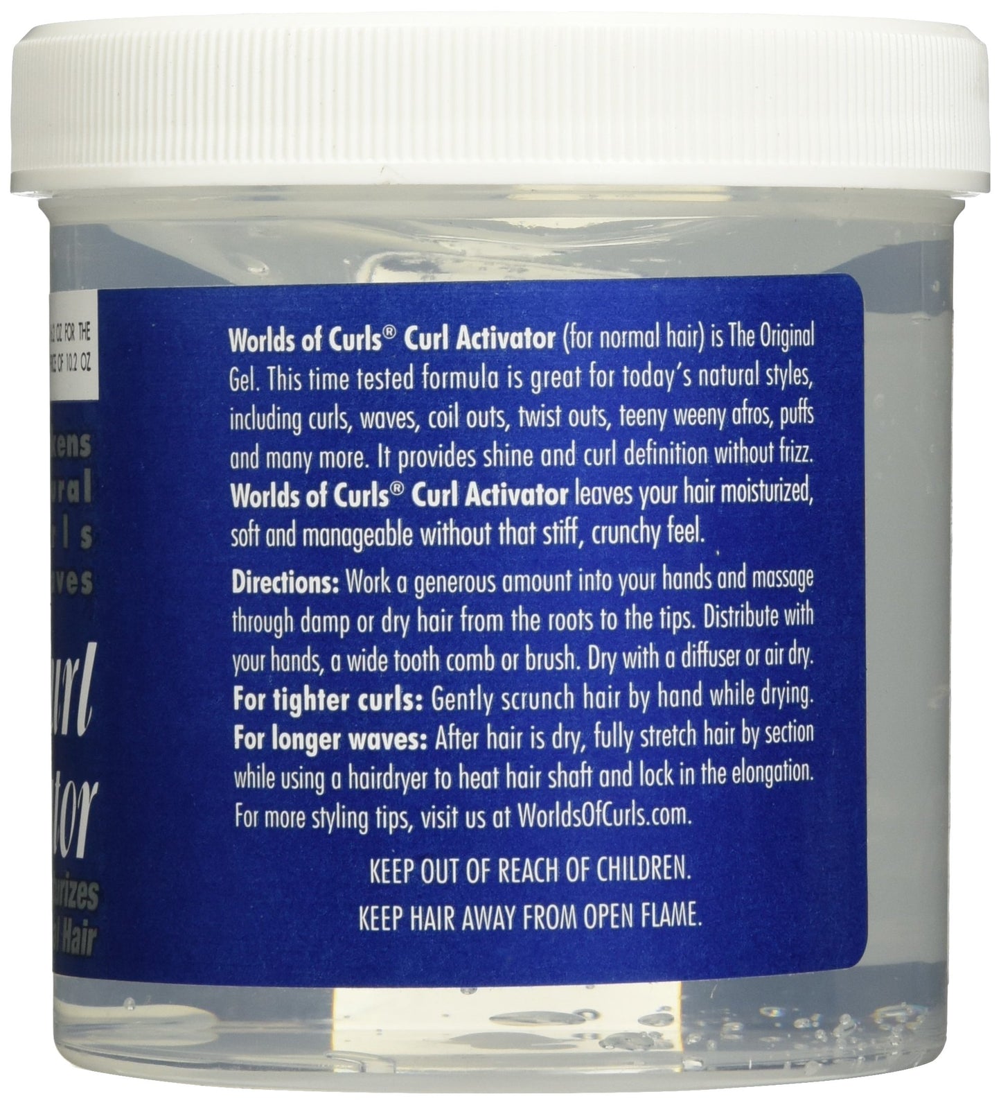 Worlds Of Curls, Curl Activator Regular Gel, 16.2 Ounce