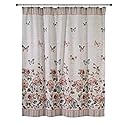 Avanti Linens - Fabric Shower Curtain, Butterfly Inspired Bathroom Decor (Butterfly Garden Collection)