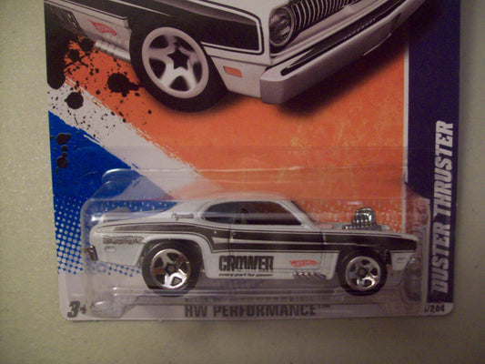 Hot Wheels 2011 HW Performance 134/244 White Plymouth Duster Thruster 4/10