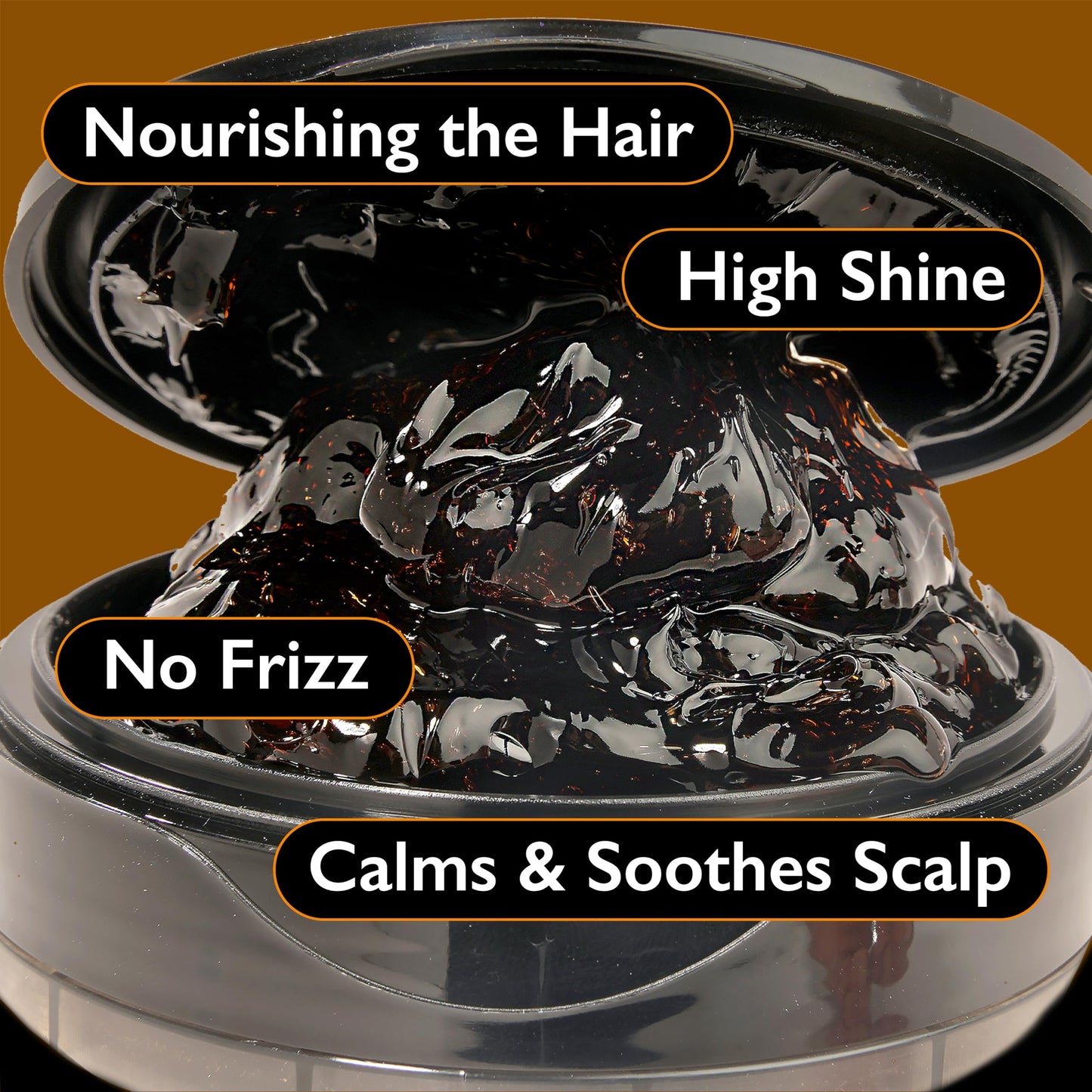 EBIN NEW YORK Melt'n Styling Gel Keratin and Black Castor Oil 82oz - Gives High Shine and Provides a Soothing and Calming Effect, Strong Hold Styling