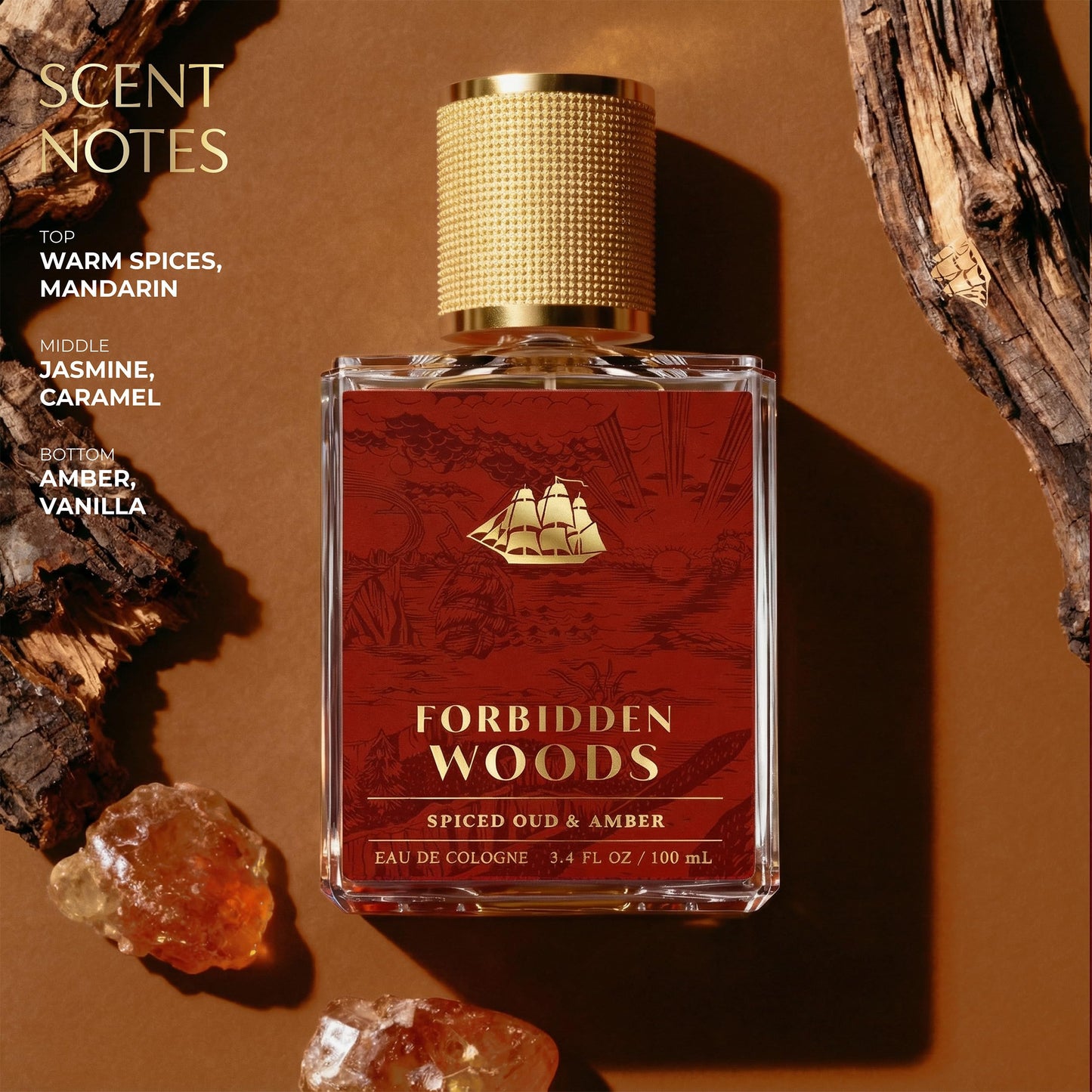 Old Spice Cologne for Men, Premium & Pairable Fragrance Spray, Forbidden Woods with Spiced Oud + Amber Signature Scent, Masculine & Sophisticated