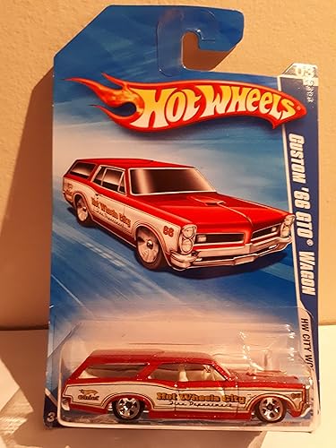 Hot Wheels 2010 City Works 03/10 RED and White City FIRE Department Custom '66 GTO Wagon