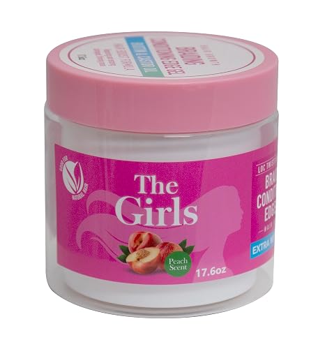 R&B Collection Dr. Girls Braiding conditioning Gel / 24 Hour Hold/Extra Mega Hold/17.6oz (Peach)