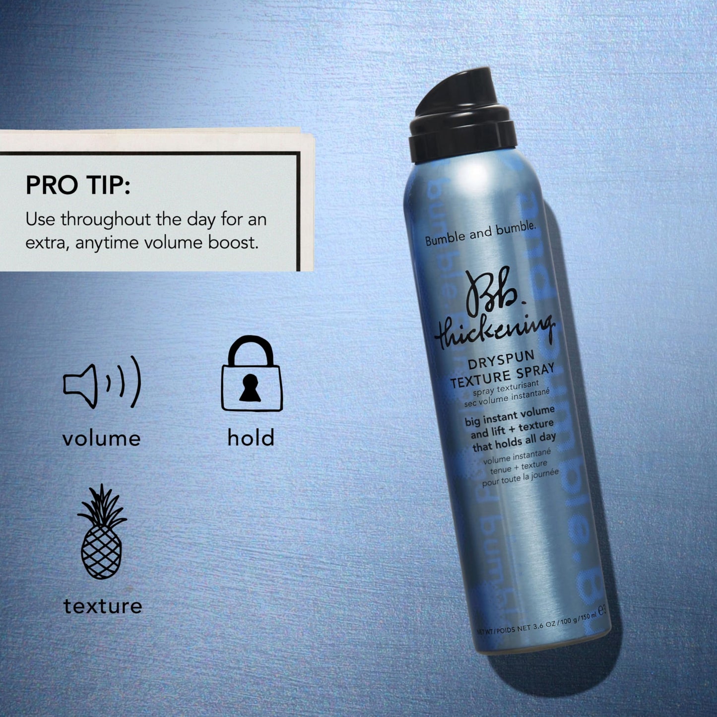 Bumble and bumble. Thickening Travel-Size Volumizing Hair Set for Fine Hair | Shampoo, Conditioner + Dry Texture Spray | 3-Piece Set | Travel Size