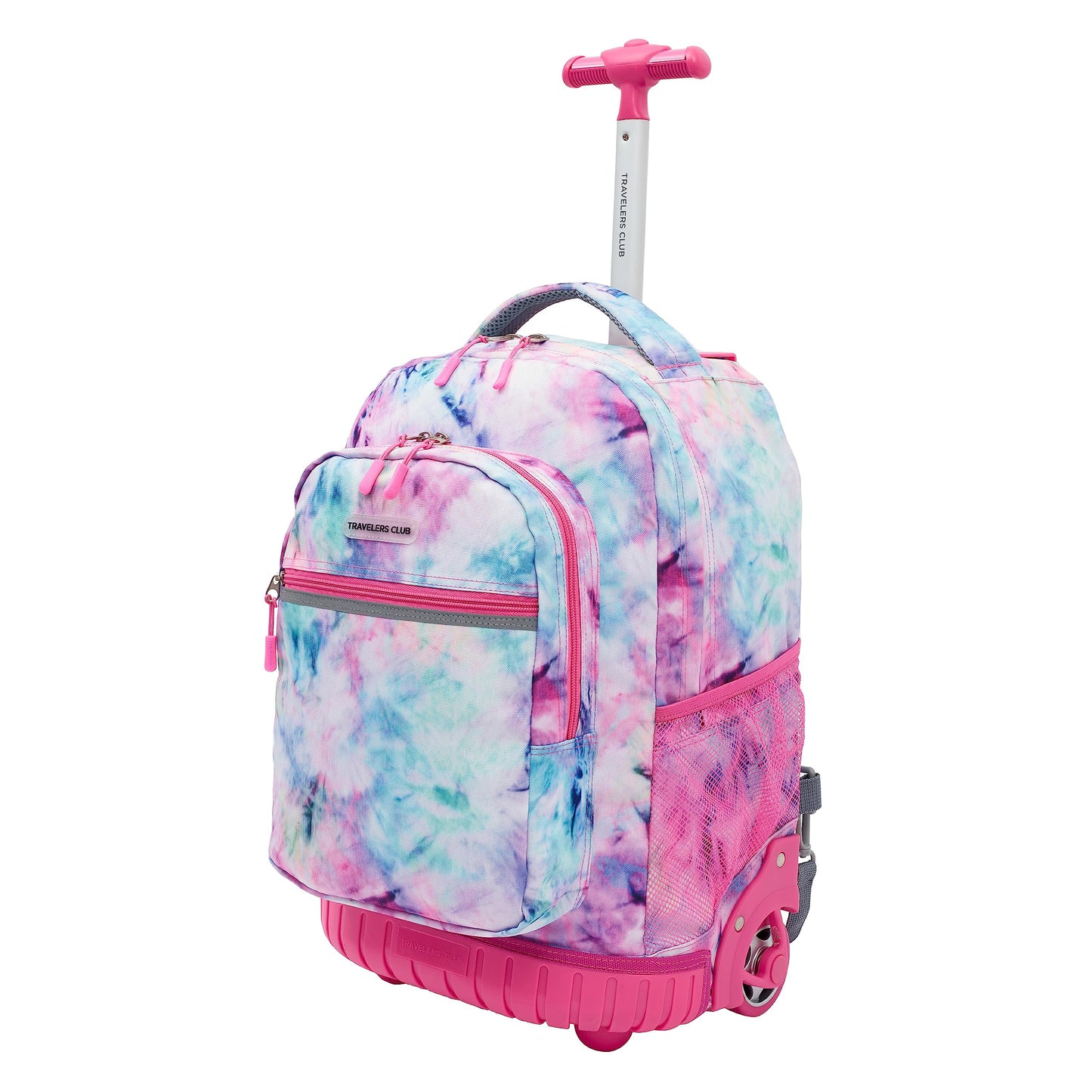 Travelers Club 18" Rolling Backpack with Shoulder Straps, Tye Dye