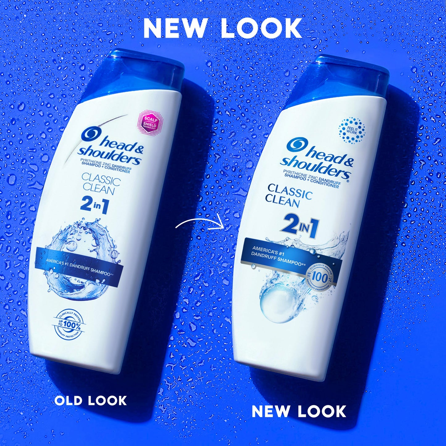 Head & Shoulders Anti-Dandruff Shampoo and Conditioner, Classic Clean 2-in-1, 1% Pyrithione Zinc, Flake Control, Deep Clean, Scalp Care, Fresh Scent Beauty and Personal Care Head & Shoulders