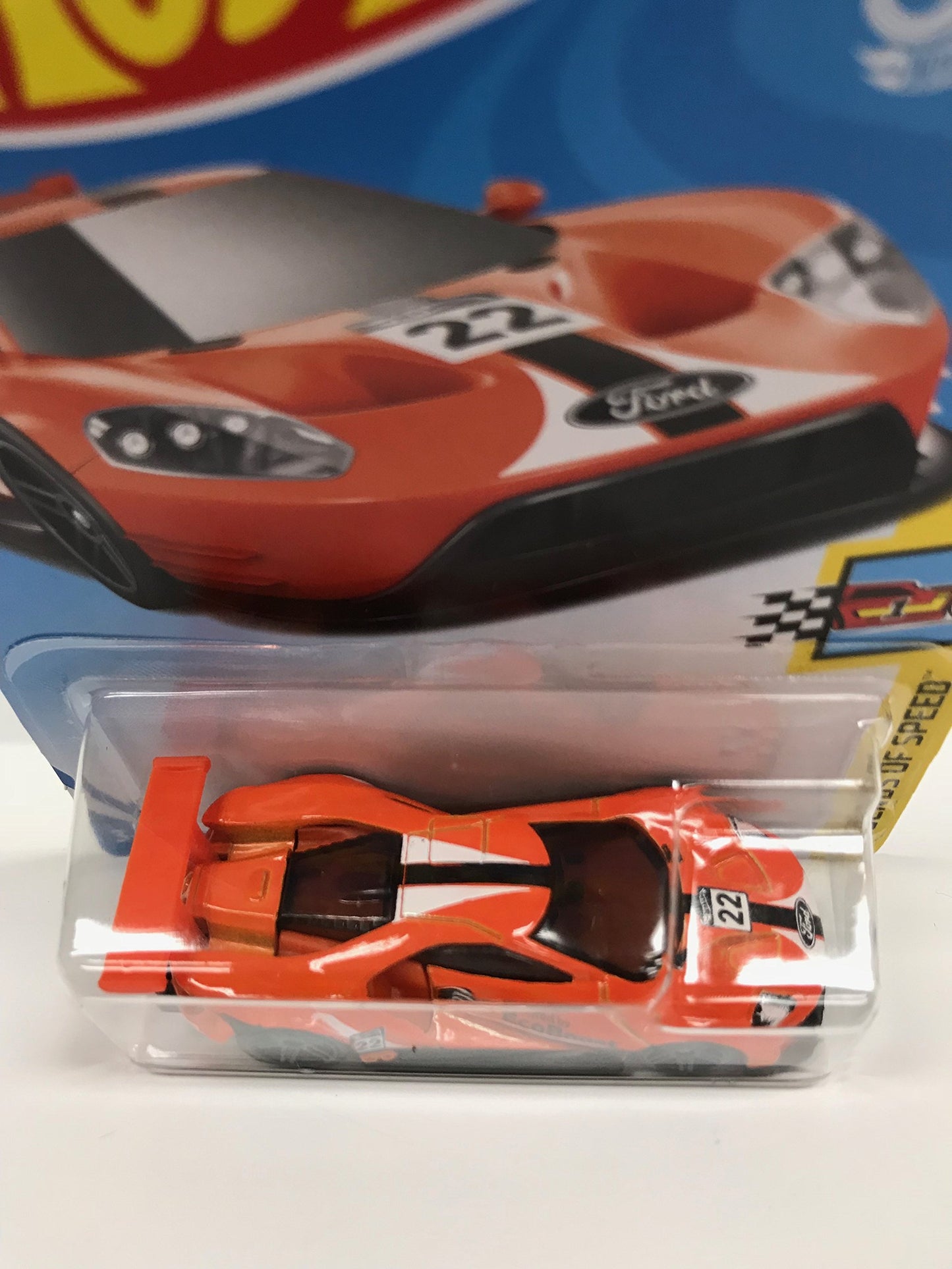 Hot Wheels 2018 50th Anniversary Legends of Speed 2016 Ford GT Race 71/365, Orange