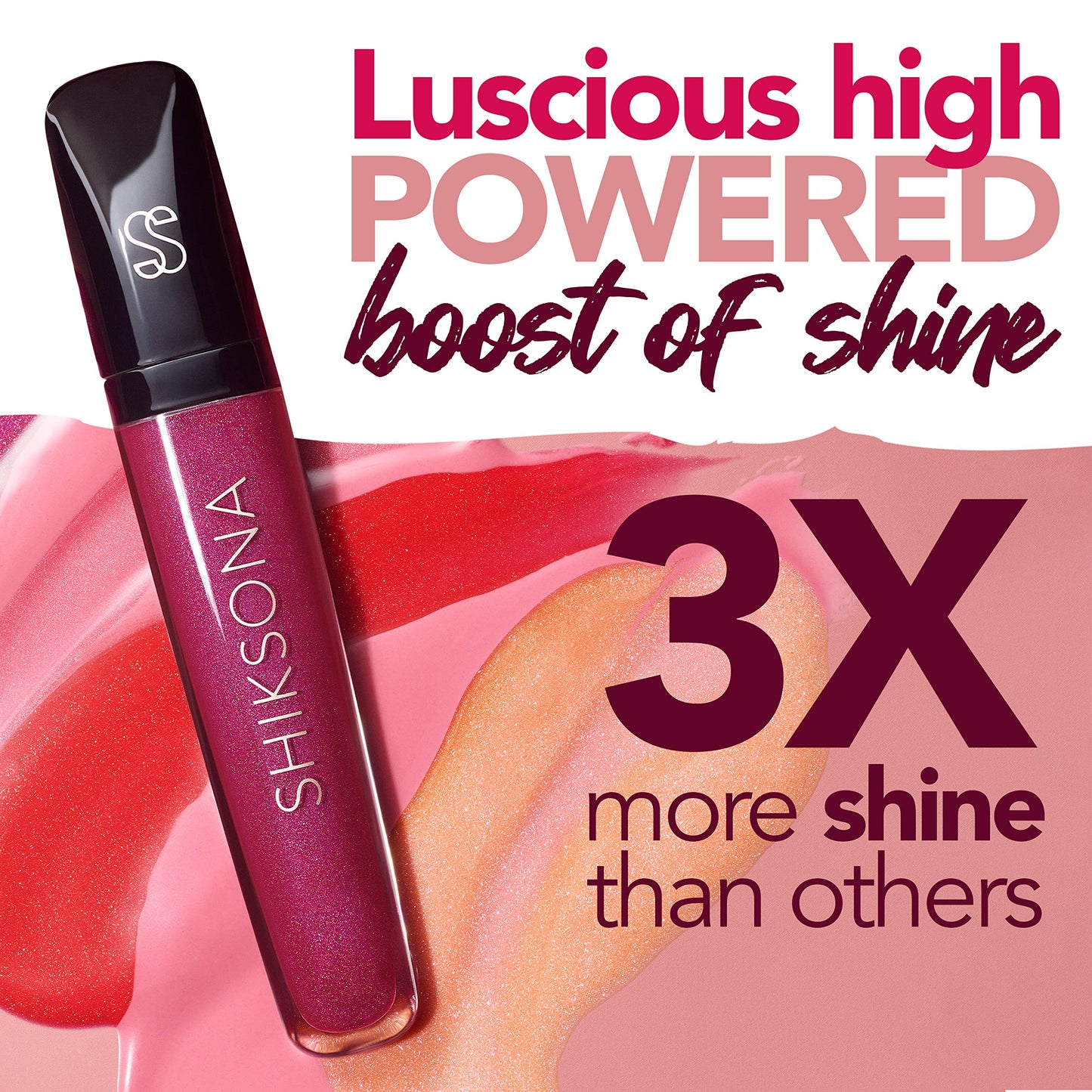 ShikSona High Shine Lip Gloss | Hydrating, Vegan, Non-Sticky Lipgloss in a Timeless, Universal Color | Sassy Stunner (Sheer Peach with Pink Shimmer)