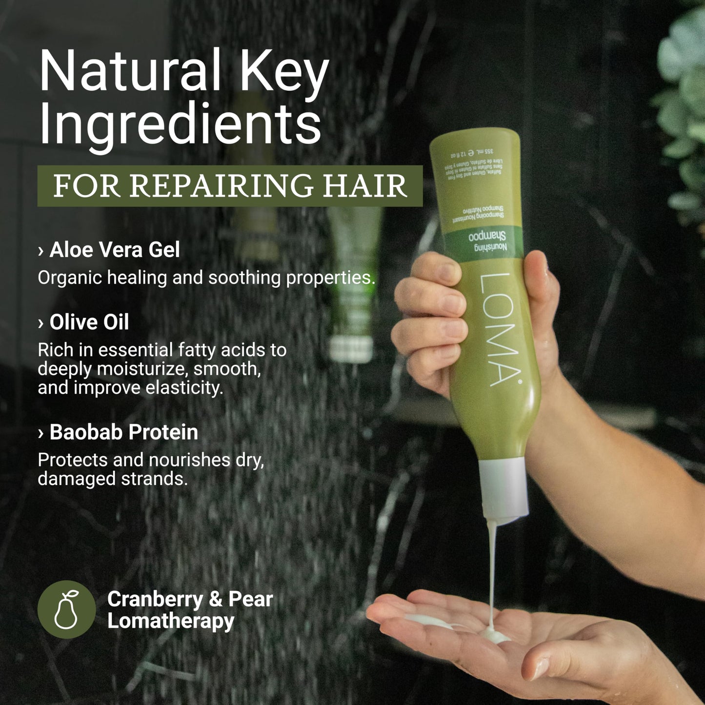 LOMA Nourishing Shampoo 33 Ounce (Liter)