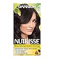 Garnier Nutrisse Nourishing Hair Color Creme, 20 Soft Black (Black Tea) (Packaging May Vary)
