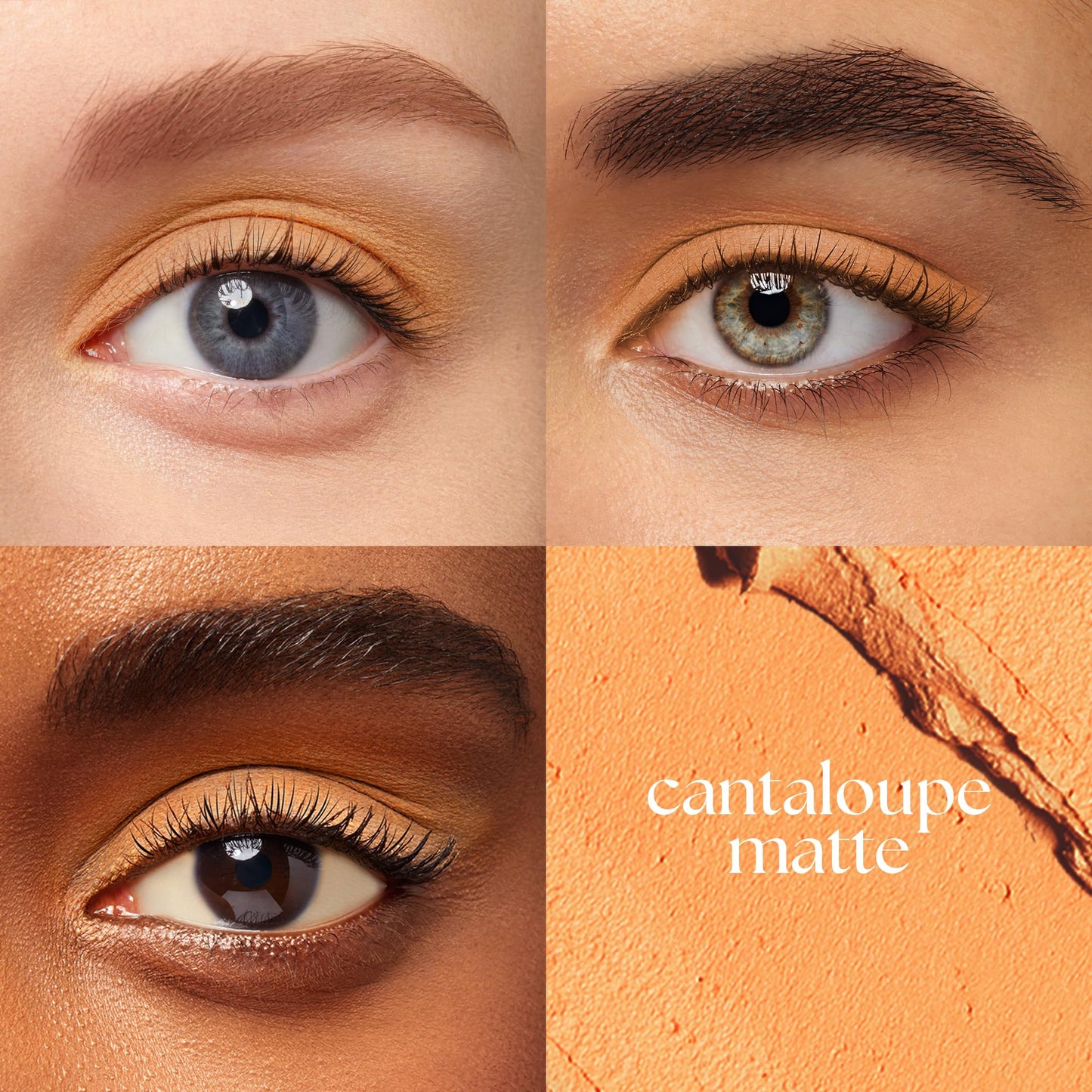 Julep Eyeshadow 101 Cream-to-Powder Waterproof Shadow Stick - Cantaloupe Matte - Long-Lasting, Crease-Proof, Warm Light Orange Matte Cream Eyeshadow