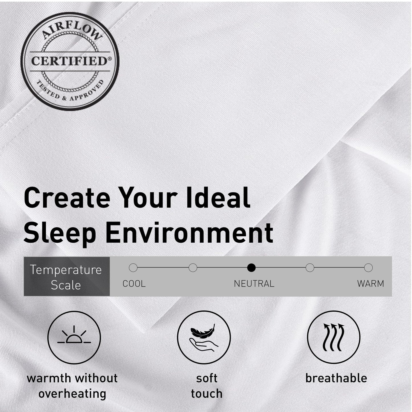 Bedgear Hyper-Wool Bed Sheet Set - Warm, Breathable Moisture-Wicking for Dry Sleep Environment - Soft Fabric - Fitted Sheet, Flat Sheet, Pillowcases,