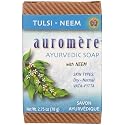 Auromere Ayurvedic Bar Soap, Tulsi Neem - Eco Friendly, Handmade, Vegan, Cruelty Free, Natural, Non GMO (2.75 oz), 1 pack Beauty & Personal Care Auromere