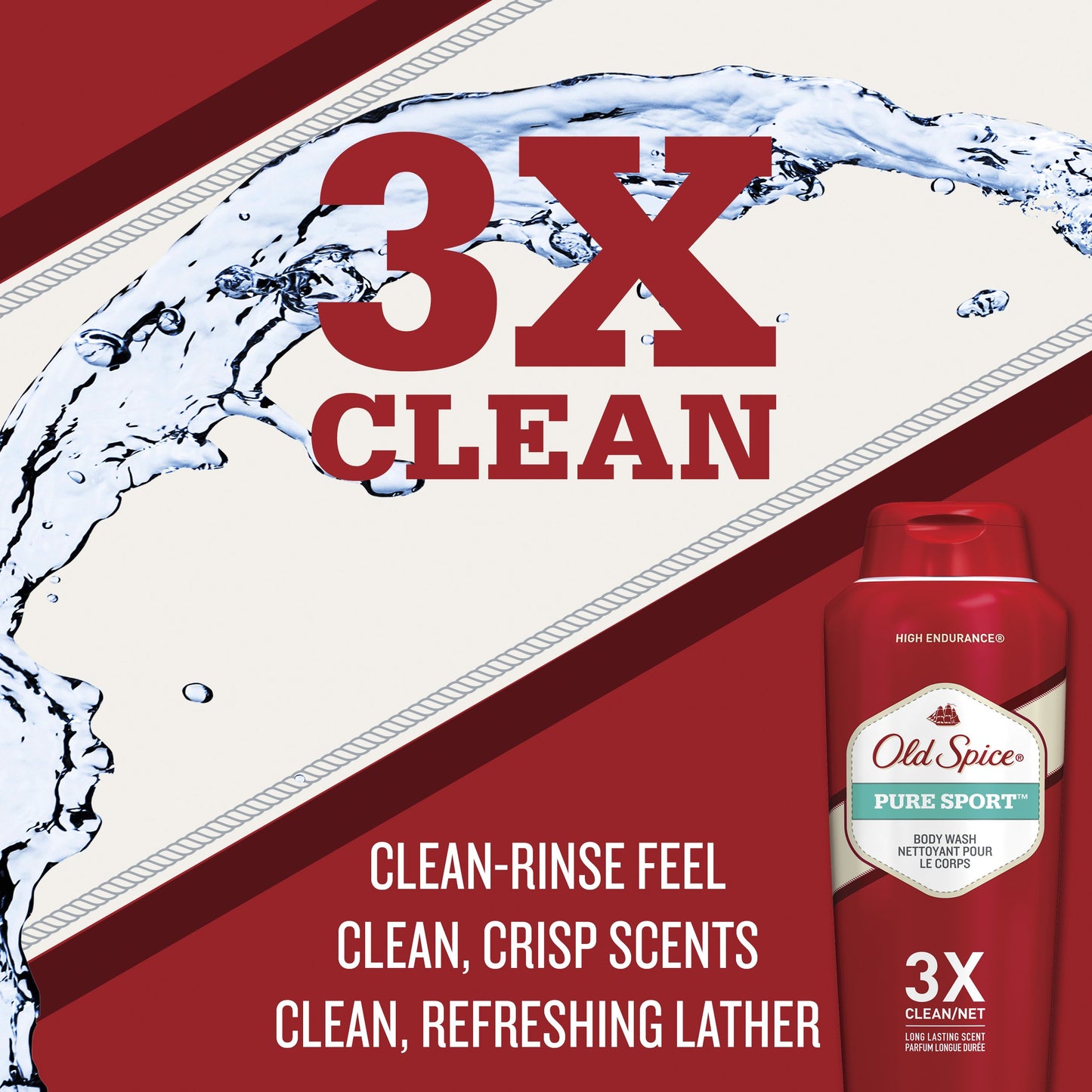 Old Spice Pure Sport, 36 oz