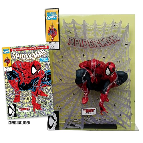 McFarlane Toys - Marvel Spider-Man 1:6th Scale Collectible with Scene (Spider-Man #1)