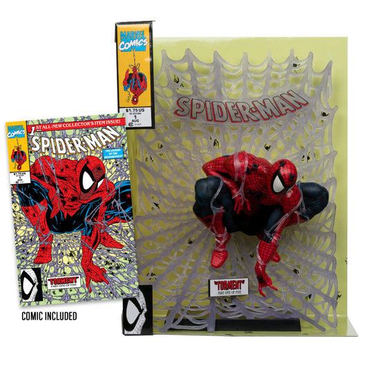 McFarlane Toys - Marvel Spider-Man 1:6th Scale Collectible with Scene (Spider-Man #1)