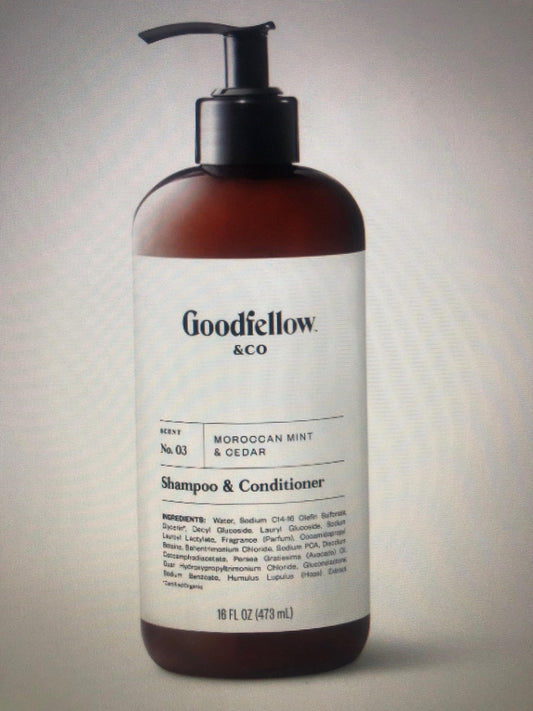 Goodfellow & CO 2 in 1 Shampoo & Conditioner Moroccan Mint & Cedar Beauty & Personal Care Goodfellow & CO