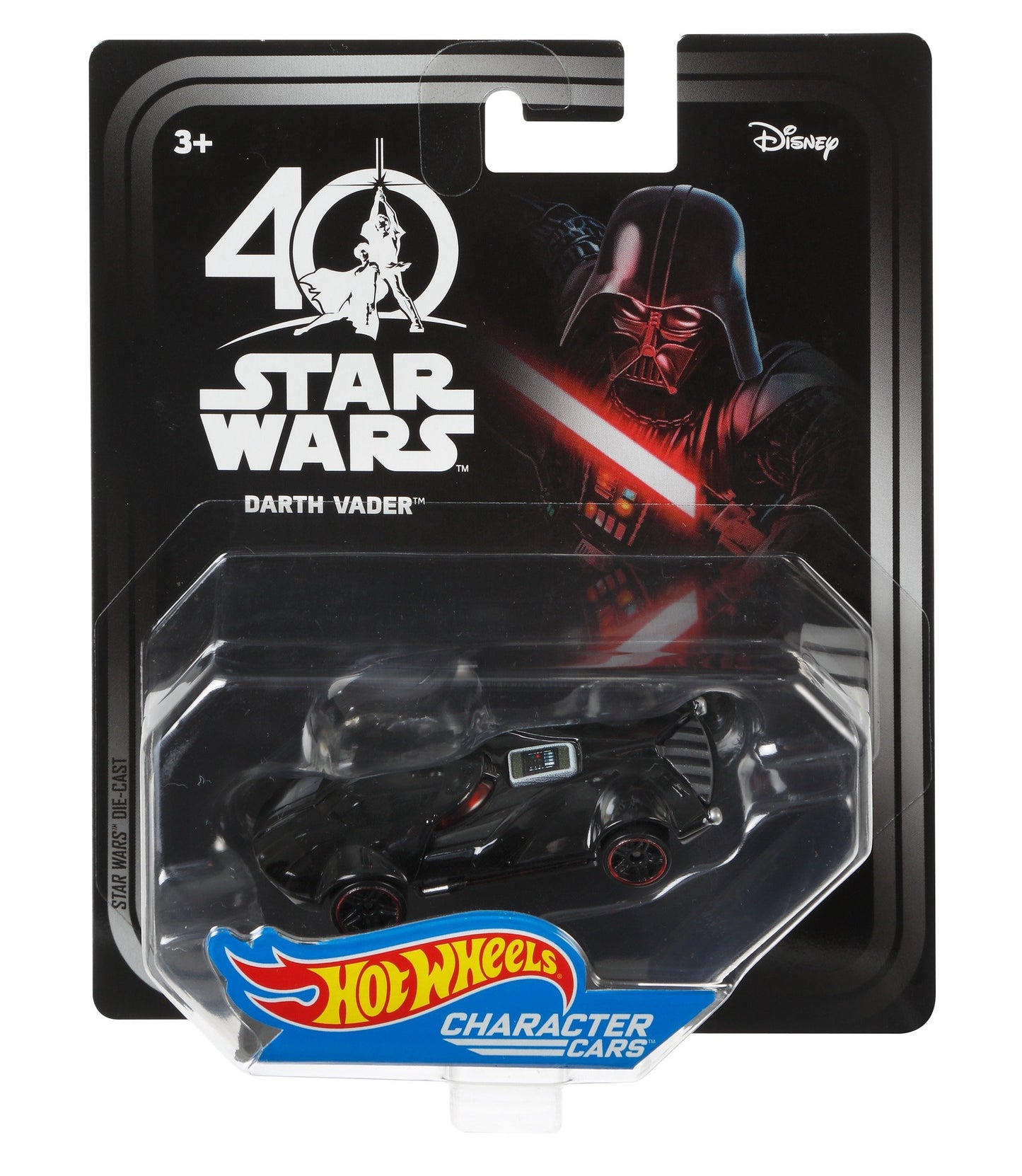 Hot Wheels Star Wars Character Cars 40th New Hope Darth Vader Vehicle