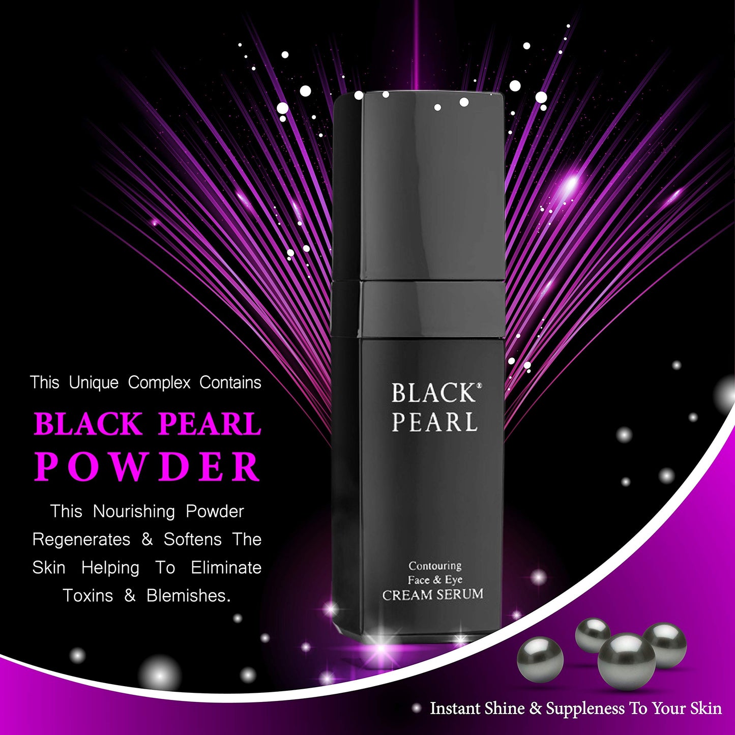 Sea of Spa Black Pearl - Face and Eye Serum, 1-Ounce