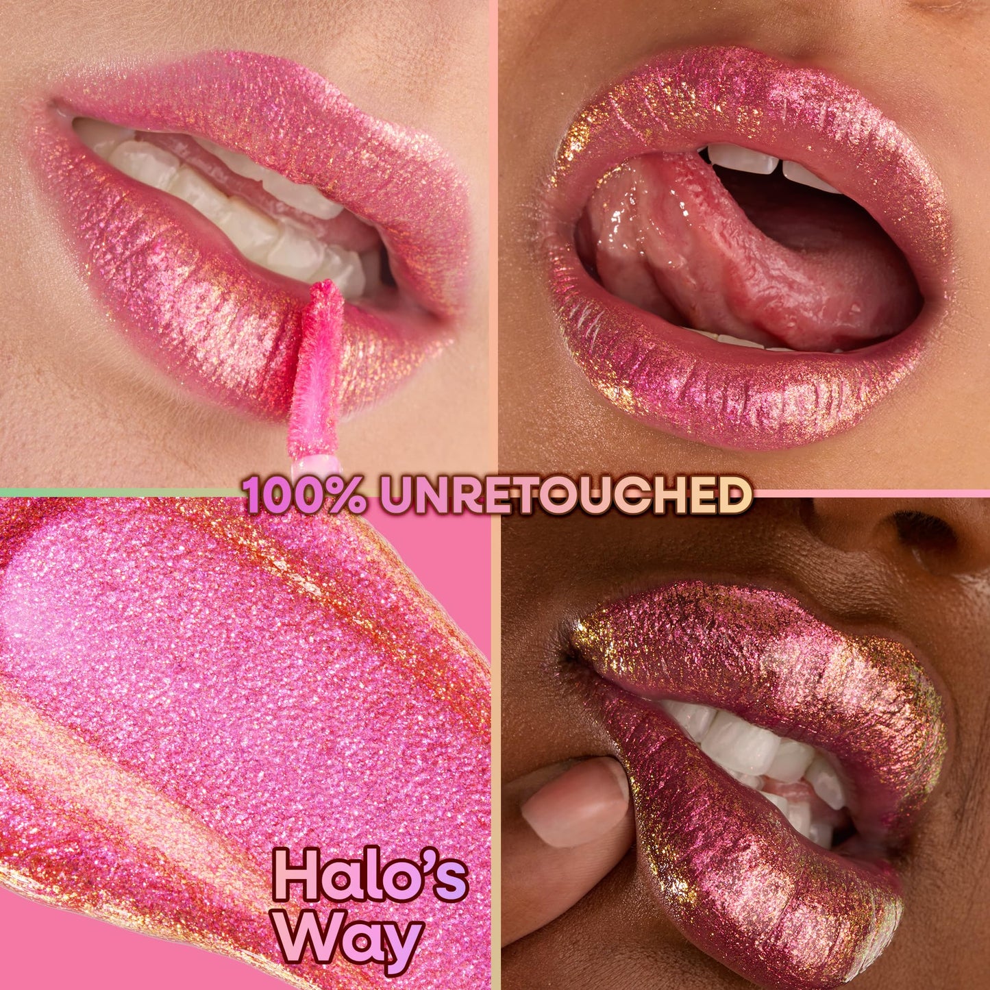 wet n wild Chameleon Chrome Lip Foil, Bold Light-Reflecting Pigments, Multidimensional Shine, Non-Sticky Smooth Formula,Vegan & Cruelty-Free - Halo's