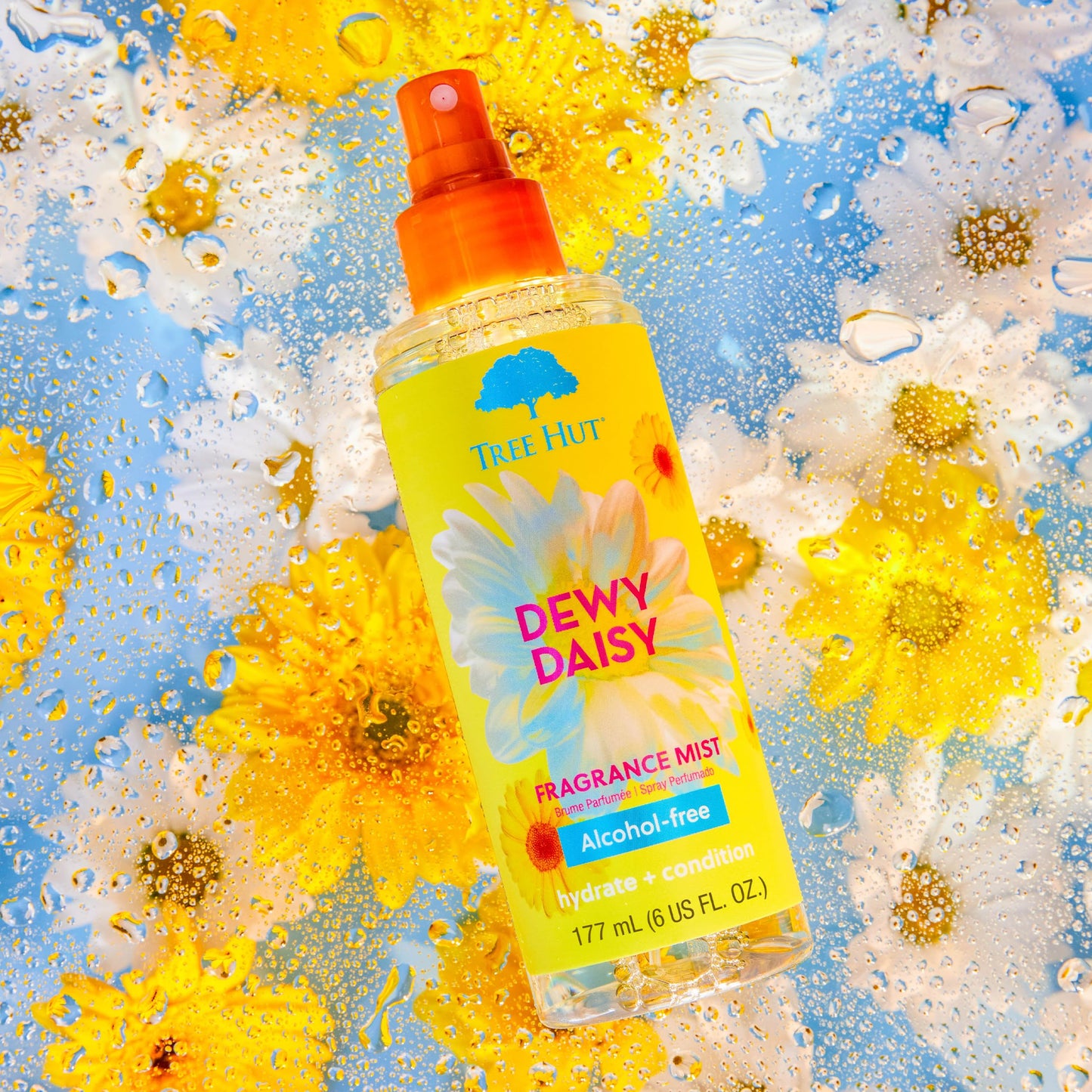 Tree Hut Dewy Daisy Hair & Body Mist, Hydrating & Alcohol-Free Body Spray, Fragrance with Velvety Florals & Fresh Green Notes, Alcohol-Free Formula,