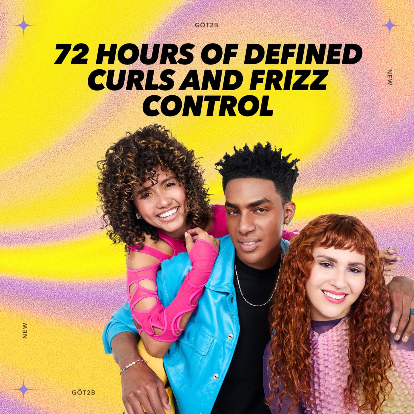 Got2B Curled Curl Defining Jelly, 15 Fl Oz, Curl Gel with 72-Hour Frizz Control, Locks in Moisture for Wavy, Curly & Coily Hair, Light Hold, No Crunch