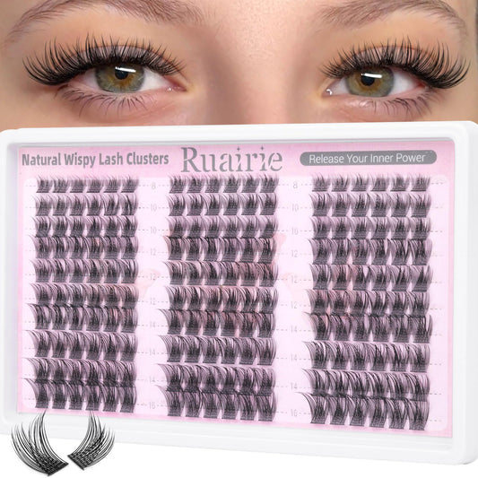 Wispy Lash Clusters Natural Cluster Eyelash Extensions 8-16mm Eyelash Clusters C-Curly Daily Wear Lashes Clusters Natural Bare Face Individual Lashes Beauty and Personal Care Ruairie Default Title