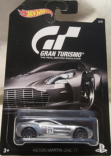 Hot Wheels 2016 Gran Turismo Aston Martin One-77 6/8, Silver