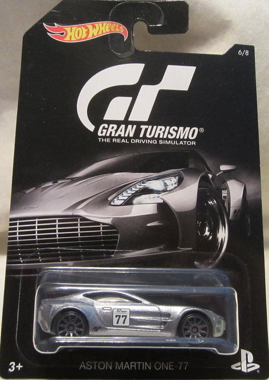 Hot Wheels 2016 Gran Turismo Aston Martin One-77 6/8, Silver
