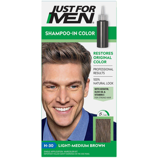Just For Men Lmed Brwn #3 Size 1ct Just For Men #3 Light-Medium Brown Haircolor