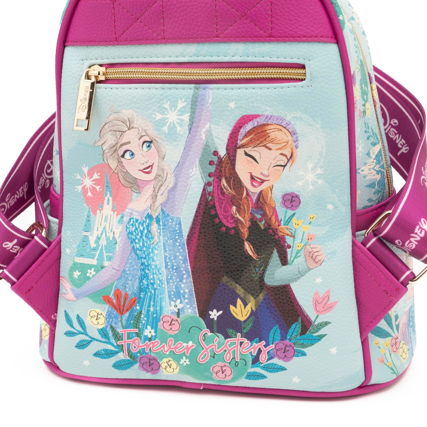 Wondapop - Frozen - Elsa and Anna 11" Vegan Leather Fashion Mini Backpack
