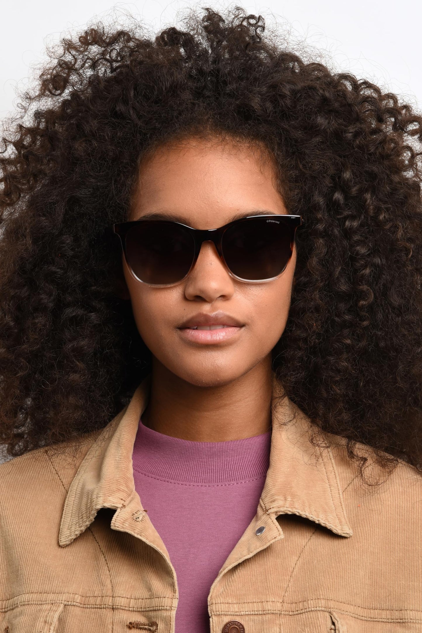 Polaroid Sunglasses Women's PLD4059/S Square Sunglasses, DKHAVANA, 53 mm