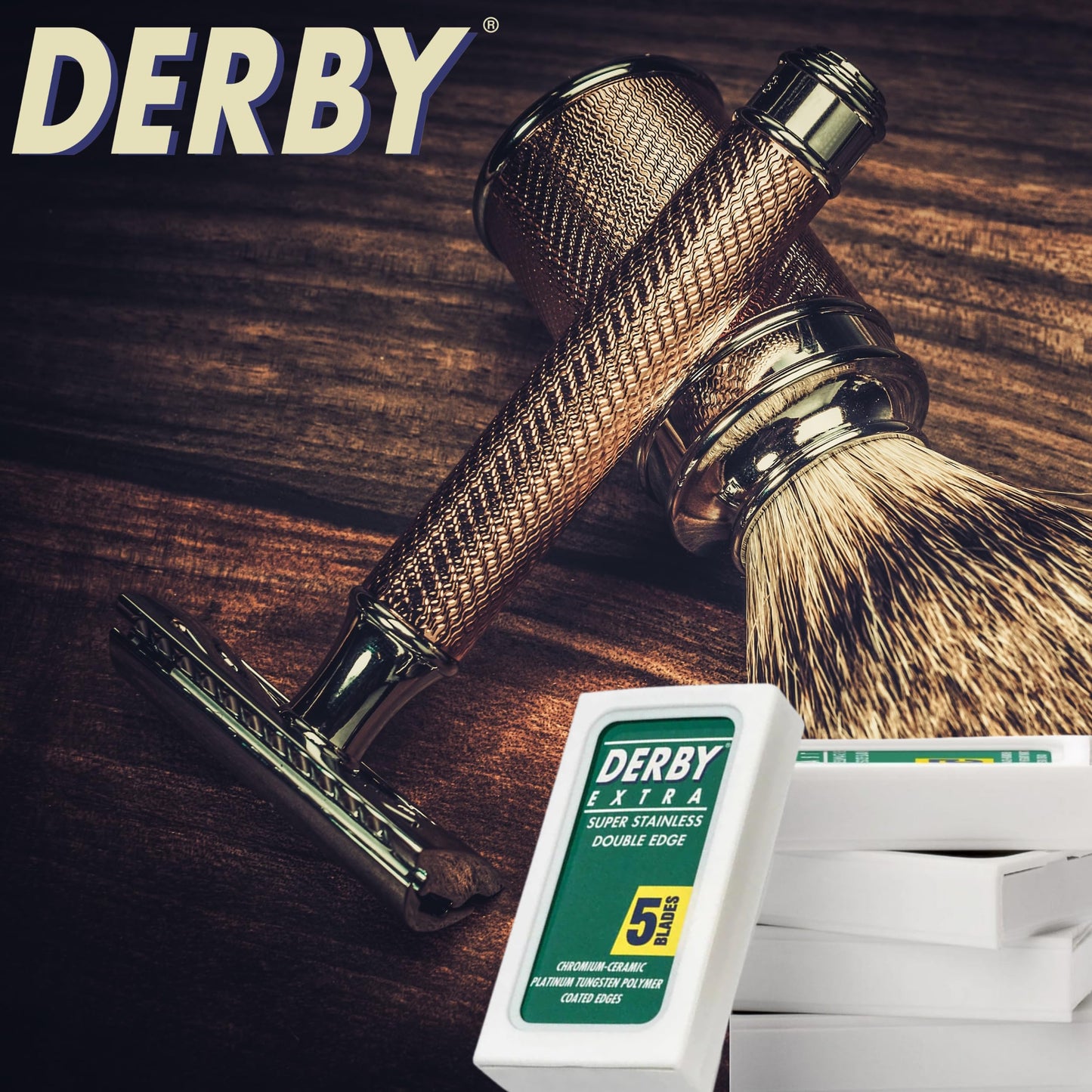 50 "Derby Extra Professional" Double Edge Razor Blades for straight razor (50) Beauty and Personal Care the shave factory