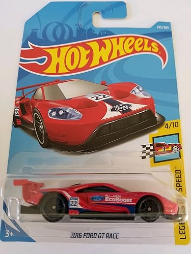 Hot Wheels Legends of Speed 4/10, RED 2016 Ford GT Race 195/365 50TH Anniversary